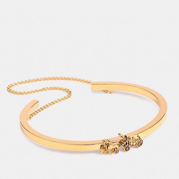 Coach Horse And Carriage Double Chain Cuff - Picture 1 of 2
